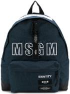 Msgm Logo Backpack - Blue