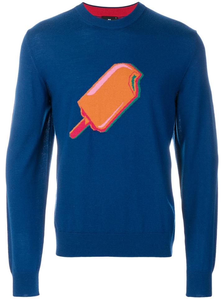Ps By Paul Smith Ice Lolly Sweatshirt - Blue