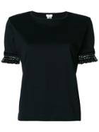 Comme Des Garçons Noir Kei Ninomiya Embroidered Sleeve T-shirt - Black