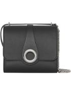 Burberry The Leather Grommet Detail Crossbody Bag - Black