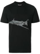 Ih Nom Uh Nit Plane Print T-shirt - Black
