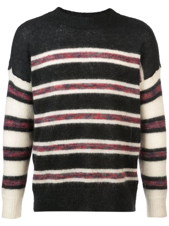 Isabel Marant Striped Sweater - Black