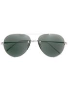 Linda Farrow Aviator Sunglasses - Silver
