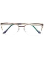 Cazal Rectangle Frame Glasses - Silver