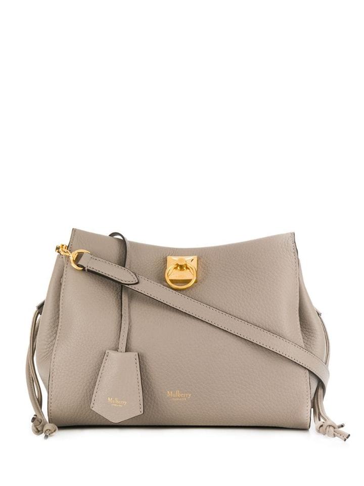 Mulberry Small Iris Heavy Grain Tote Bag - Grey