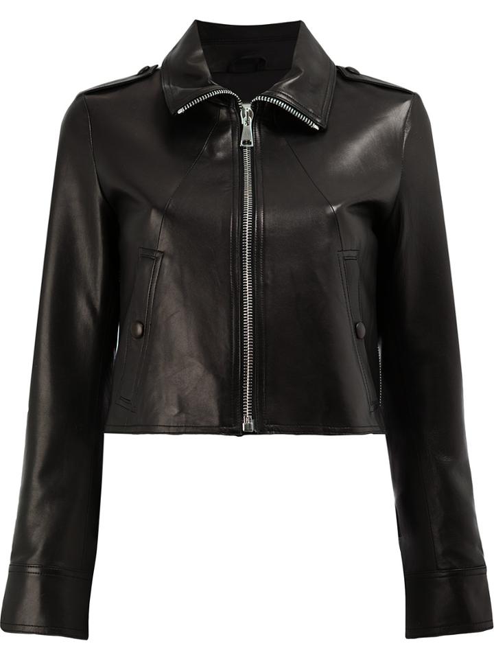 Aalto Cropped Zipped Jacket - Black