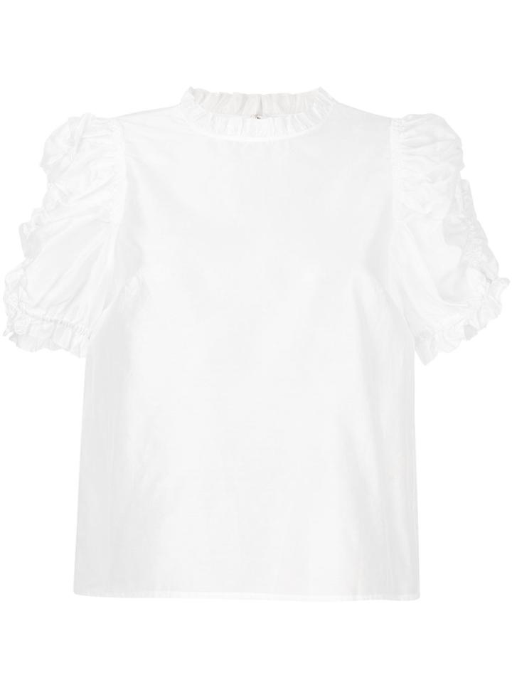 Ulla Johnson Wesley Gathered Top - White