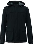 Herno - Hooded Zip Jacket - Men - Polyester/fluorofibra - 54, Black, Polyester/fluorofibra