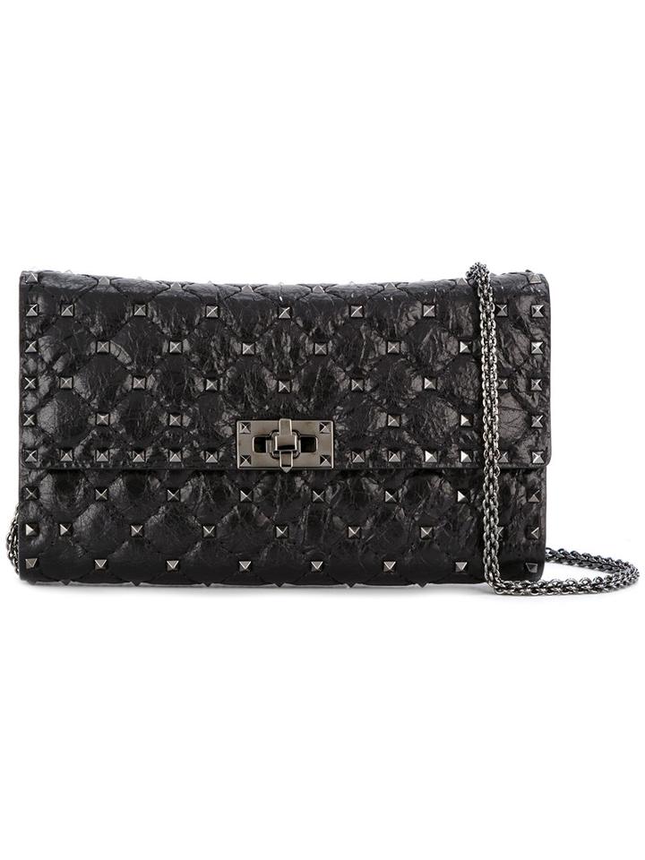 Valentino - Valentino Garavani Spike Shoulder Bag - Women - Leather/metal - One Size, Women's, Black, Leather/metal