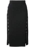 Antonio Berardi Zipped Midi Skirt - Black