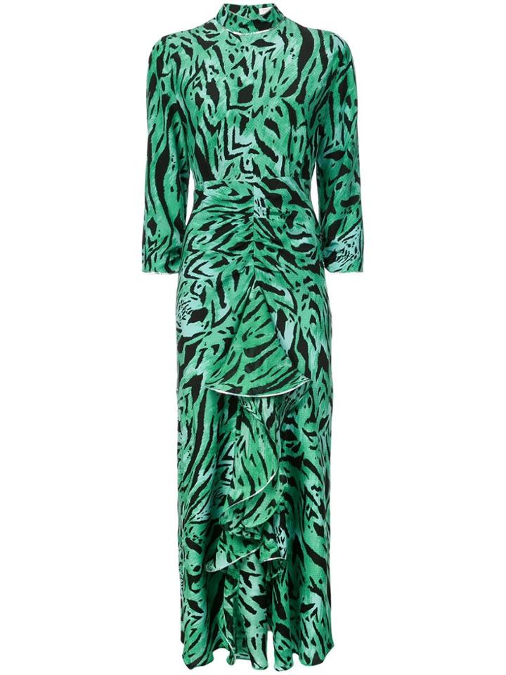 Rixo London Open Back Dress - Green