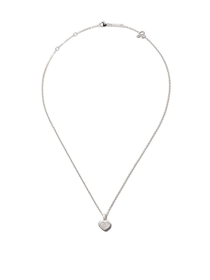 Chopard 18kt White Gold Happy Diamonds Icons Necklace