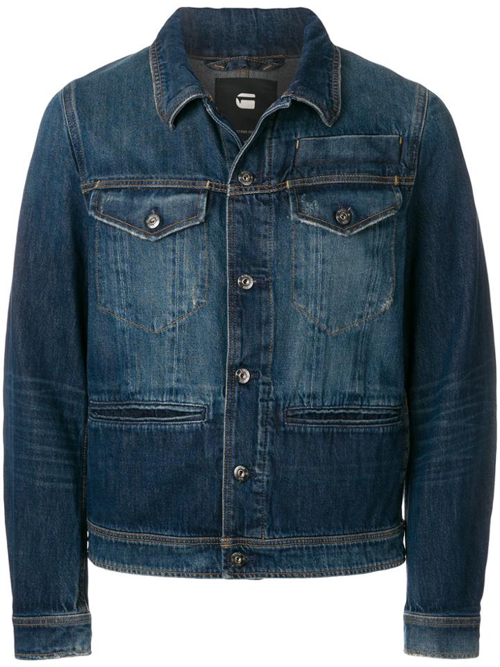 G-star Cropped Denim Jacket - Blue