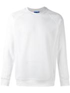 Adidas Originals - La Pack Mesh Crew Neck Sweatshirt - Men - Polyester - L, White, Polyester