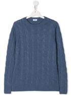 Siola Cable Knit Jumper - Blue
