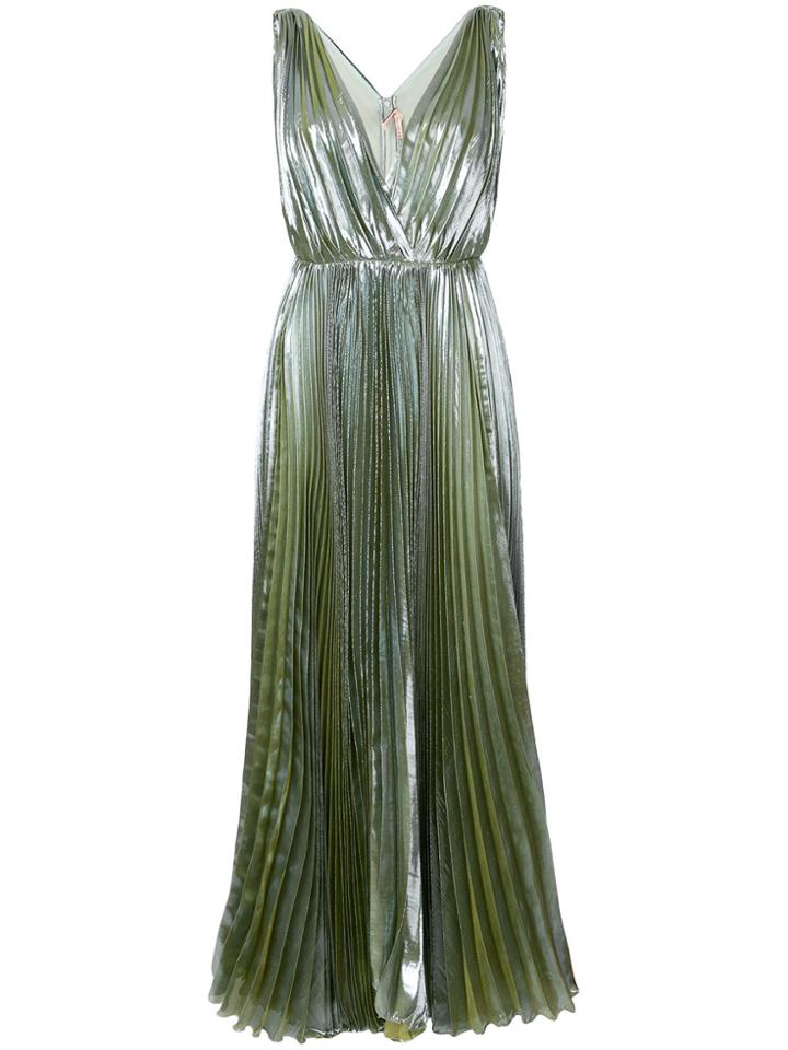 Maria Lucia Hohan Reva Deep V-neck Dress - Green