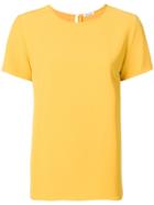 P.a.r.o.s.h. Short-sleeve Shift Blouse - Yellow & Orange