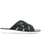 Dolce & Gabbana Cross-strap Sandals - Black