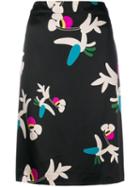 Chanel Pre-owned Printed A-line Skirt - Black