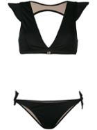 Emmanuela Swimwear - Cap Sleeve Bikini - Women - Polyamide/spandex/elastane - M, Black, Polyamide/spandex/elastane
