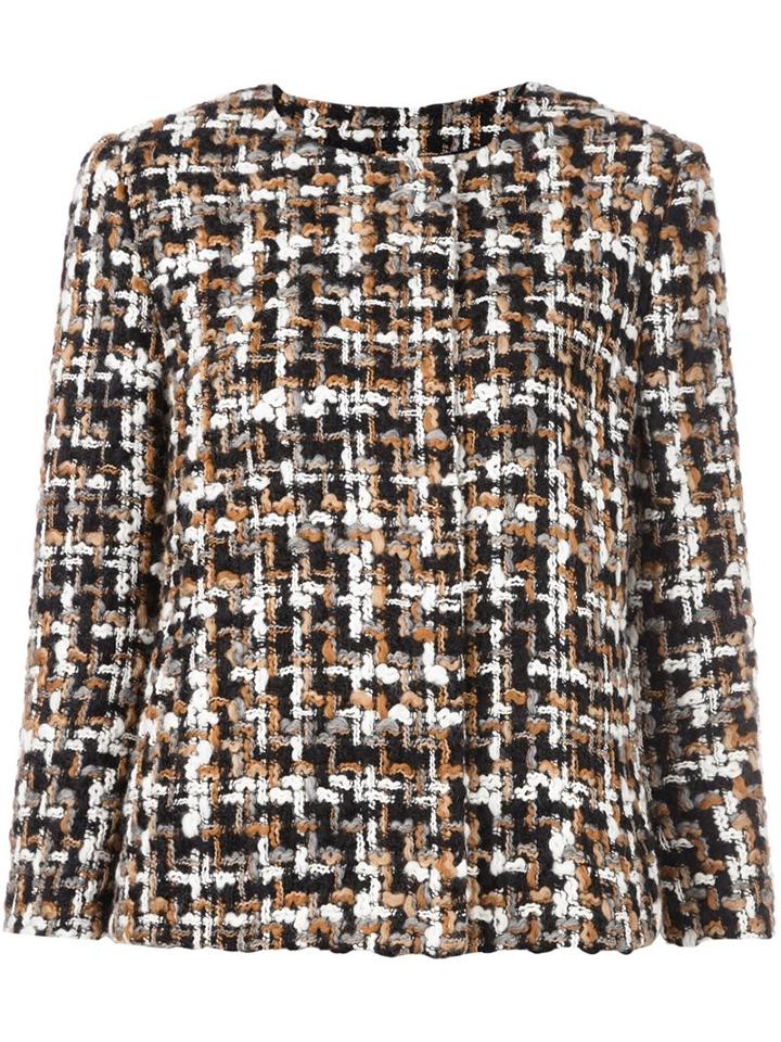 Dolce & Gabbana Tweed Jacket, Women's, Size: 44, Silk/cotton/acrylic/wool