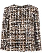 Dolce & Gabbana Tweed Jacket, Women's, Size: 44, Silk/cotton/acrylic/wool