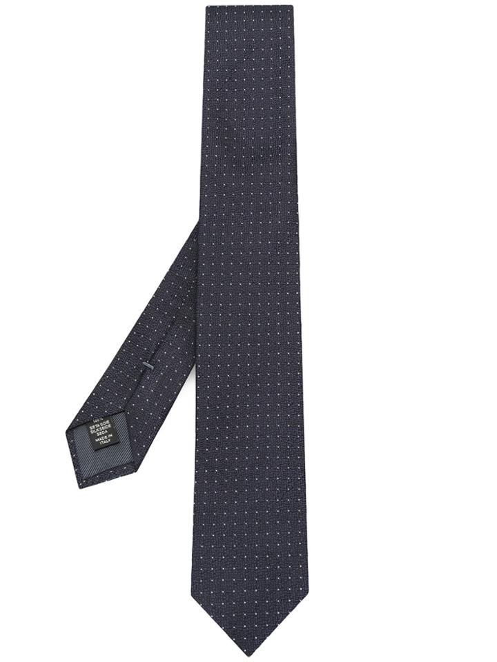 Ermenegildo Zegna Dot Patterned Tie - Blue
