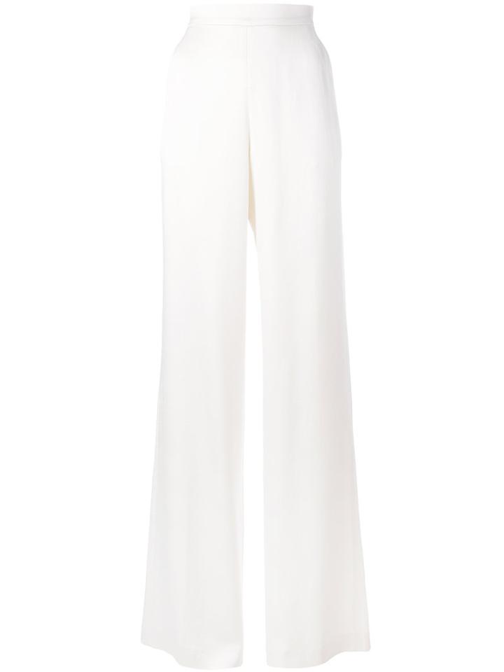 Etro - High Waist Palazzo Pants - Women - Acetate/viscose - 40, White, Acetate/viscose