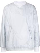 Sacai Long Sleeve Textured Sweatshirt - White
