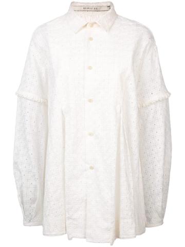 Renli Su Embroidered Shirt - White
