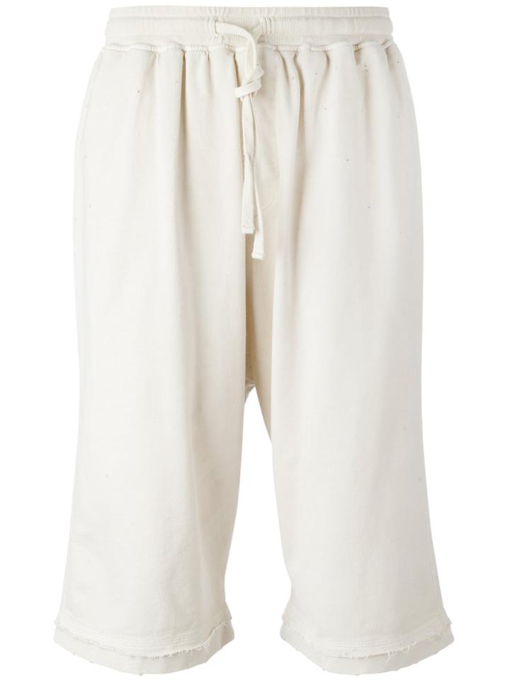 Stampd Glass Chains Sweatshorts, Men's, Size: Medium, White, Cotton