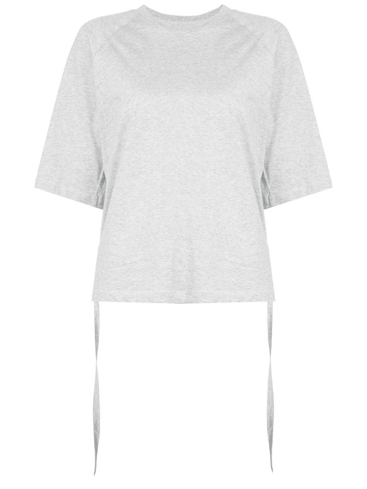 Tibi Gathered Back T-shirt - Grey