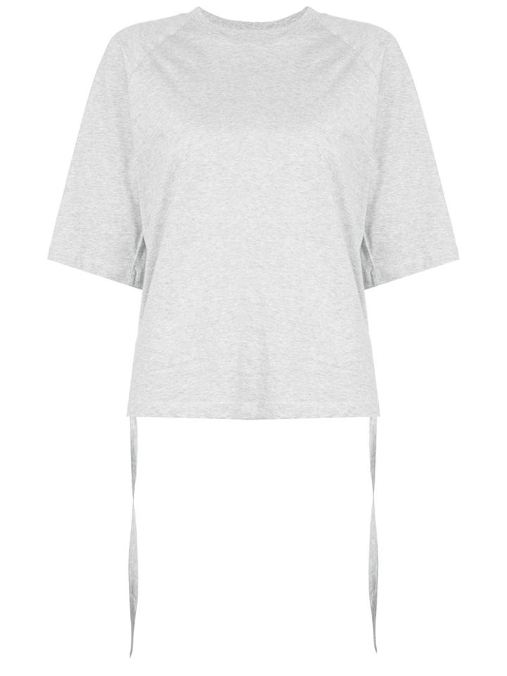 Tibi Gathered Back T-shirt - Grey