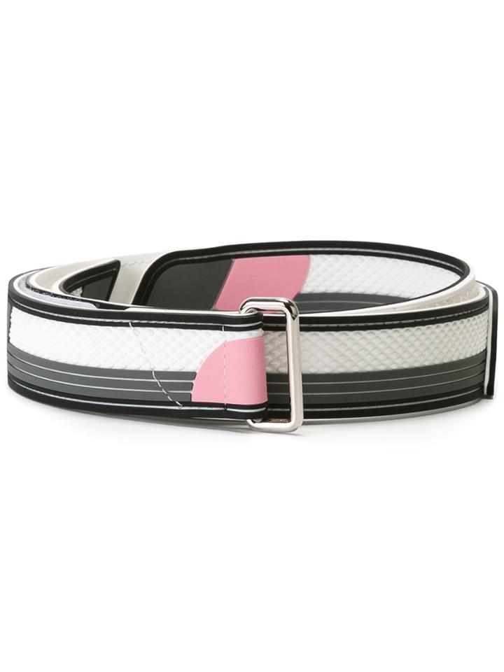 Prada Colour-block Belt - Black