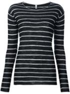R13 Striped Top, Women's, Size: Small, Black, Cashmere
