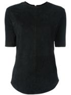 Balmain Curved Hem T-shirt - Black