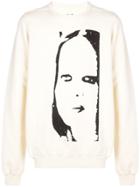 Rick Owens Drkshdw Face Print Sweatshirt - Neutrals