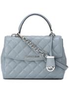 Michael Michael Kors 'ava' Tote, Women's, Blue, Leather