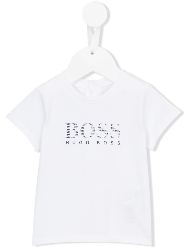 Boss Kids - Logo Print T-shirt - Kids - Cotton - 6 Mth, White