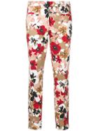 Cambio Floral Trousers - Neutrals