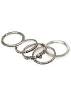 Werkstatt:münchen Stacked Rings, Men's, Size: Large, Metallic