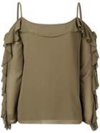 Blugirl Ruffled Blouse - Green