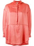 Henrik Vibskov - 'beatle' Shirt - Women - Silk/cotton - M/l, Red, Silk/cotton