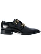 Jil Sander Buckled Monk Shoes - Black