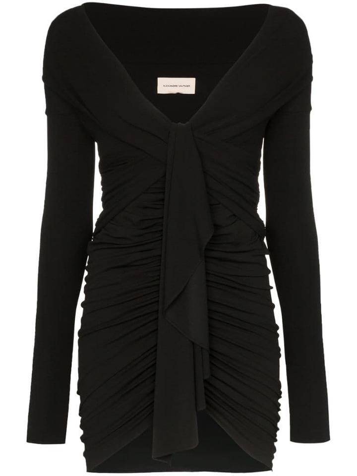 Alexandre Vauthier Ruched Mini Dress - Black