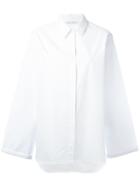 Alberta Ferretti - Flared Sleeves Shirt - Women - Cotton - 46, White, Cotton