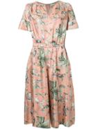 Muveil Jungle Motif Jumpsuit, Women's, Size: 38, Nude/neutrals, Polyester