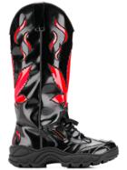 Rombaut Leaf Detail Knee Boots - Black