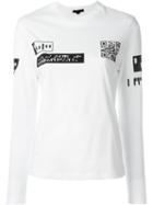 Alexander Wang Qr Code Print T-shirt, Women's, Size: Small, White, Cotton