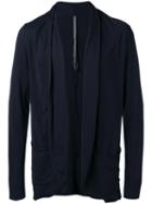 Attachment - Raw Edge Cardigan - Men - Cotton - Iii, Blue, Cotton